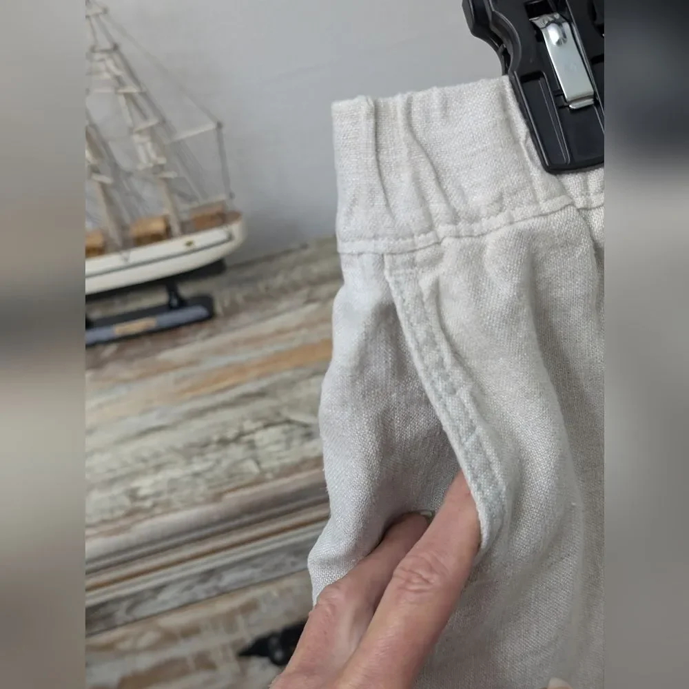 Caribbean Linen Pants, Natural Size 36 × 34 Men's